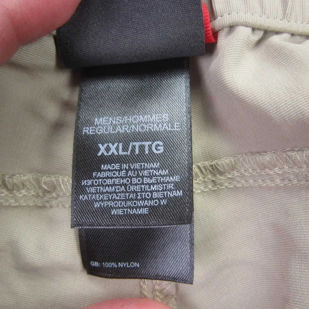 The North Face Pants Mens XXL Khaki Tan Convertible Nylon Zip‎ Ankle Hiking